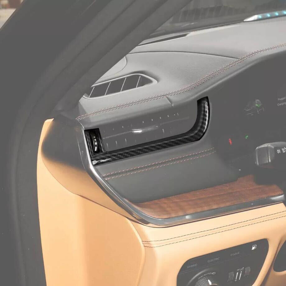 Carbon Fiber Console Air Vent Outlet Cover Trim 4P For 22-24 for Jeep Grand Cherokee v