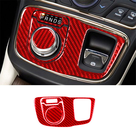 2X Red Carbon Fiber Storage Panel Trim Cover for CADILLAC CTS SPORT 2008-UP v