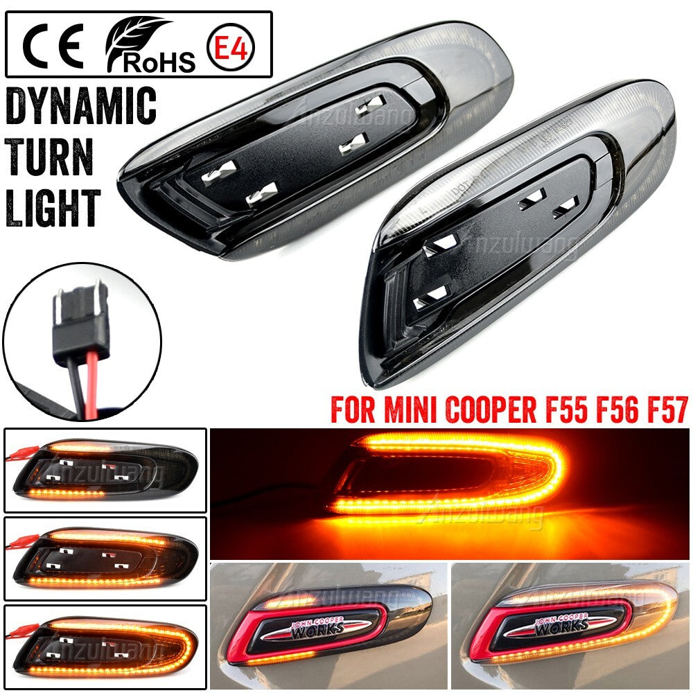 Dynamic Side Marker Turn Light for MINI F55 F56 14- F57 16