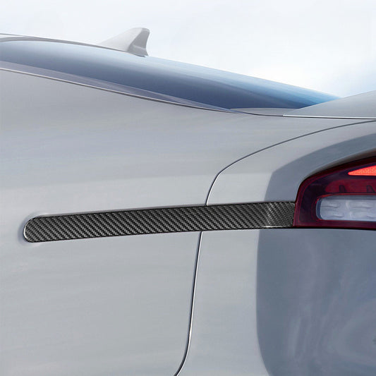 Carbon fiber automotive taillight reflector trim for Kia Stinger 18-23