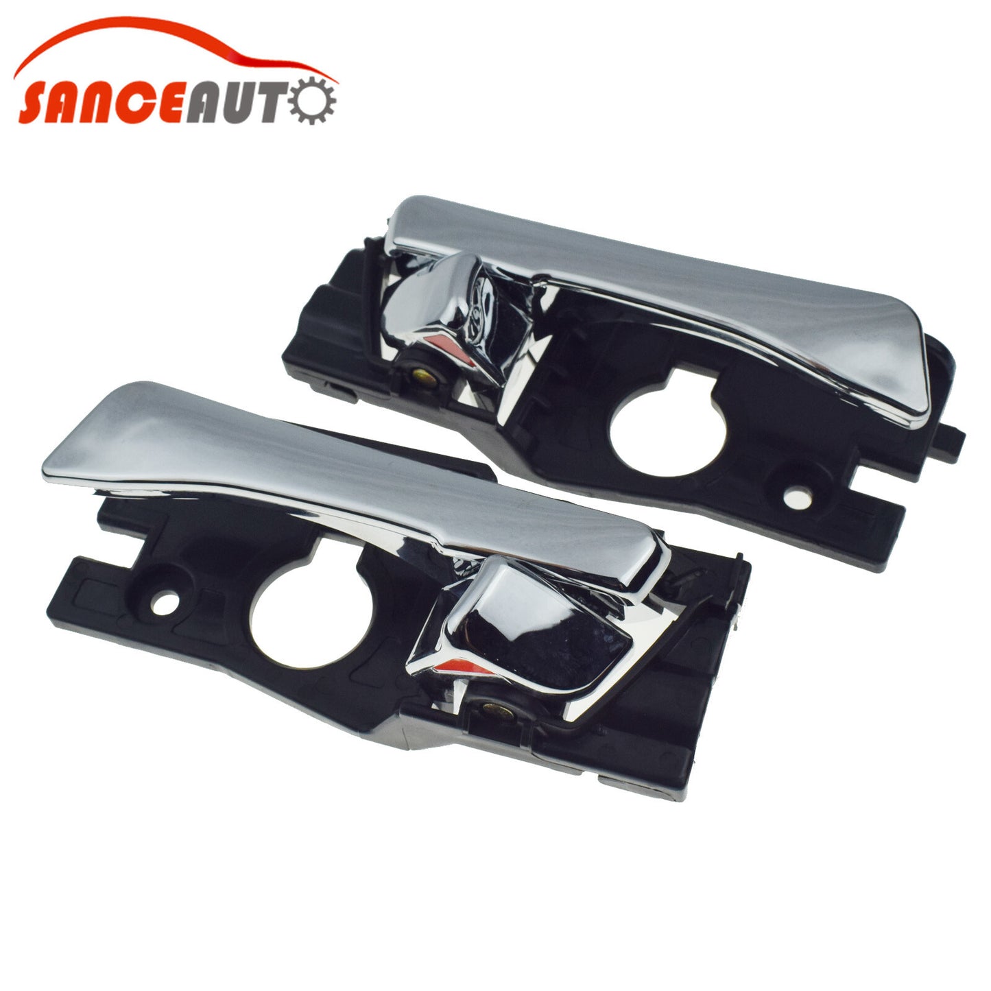Interior door handles, chrome trim, LH right-hand grip, 2-piece design, suitable for modern accents, 2012-2017. n