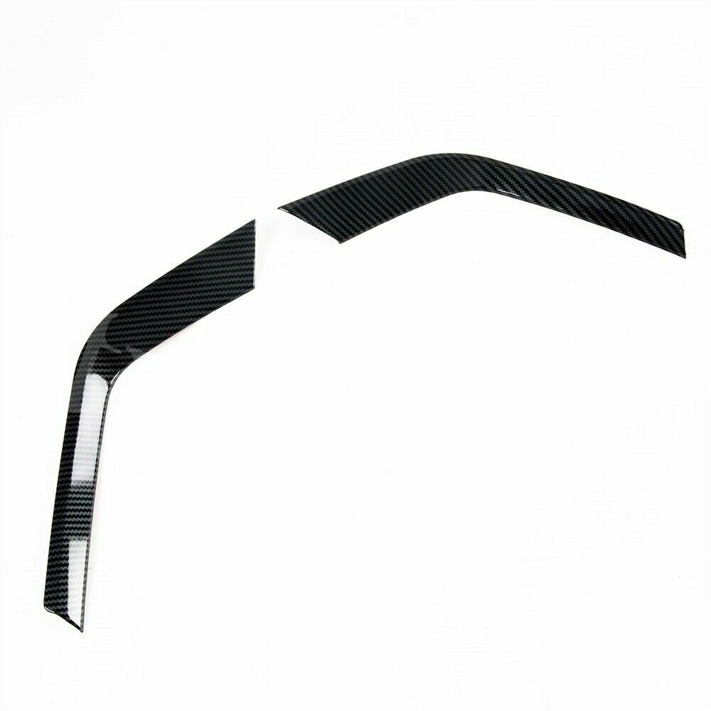2for Ford Explorer 2020-2022 Carbon Look Fog Light Fog Lamp Moulding Cover Trim