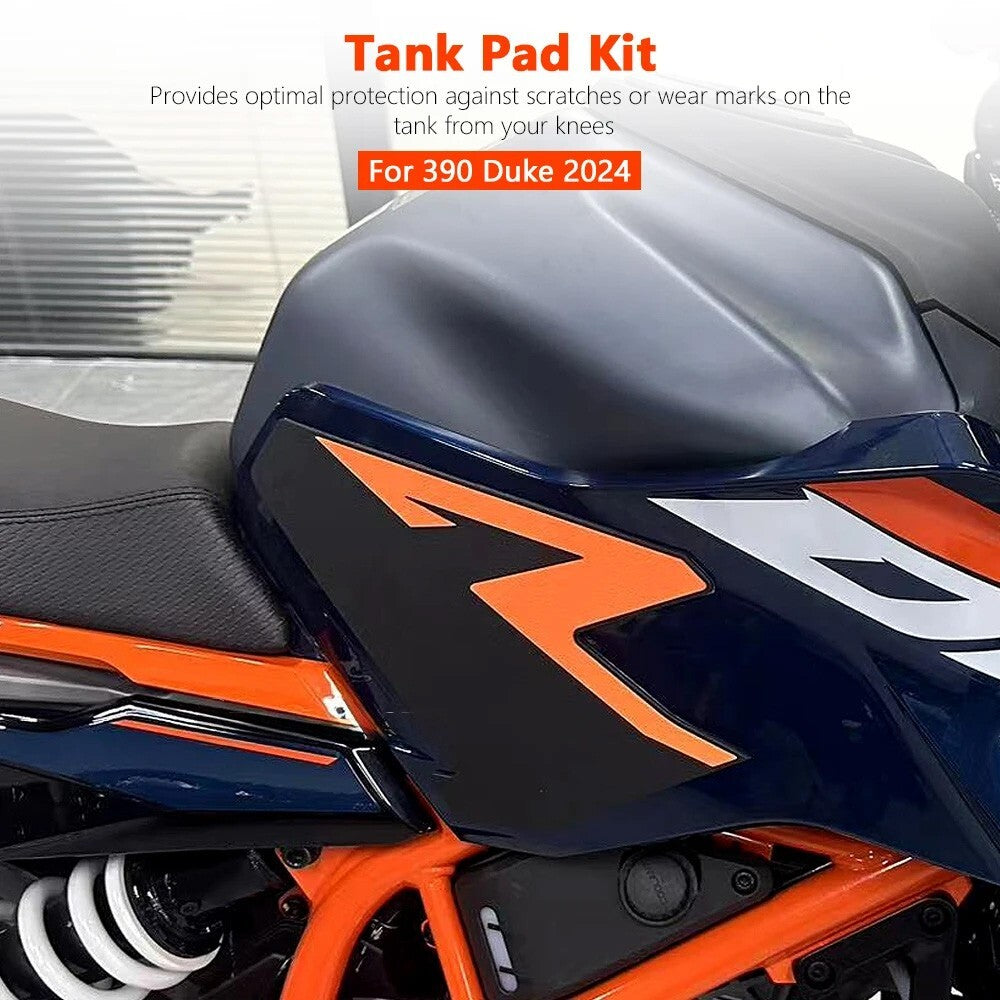 Motorcycle Rubber Anti-Slip Fuel Tank Pad Sticker Knee Pads For 390 Duke 2024