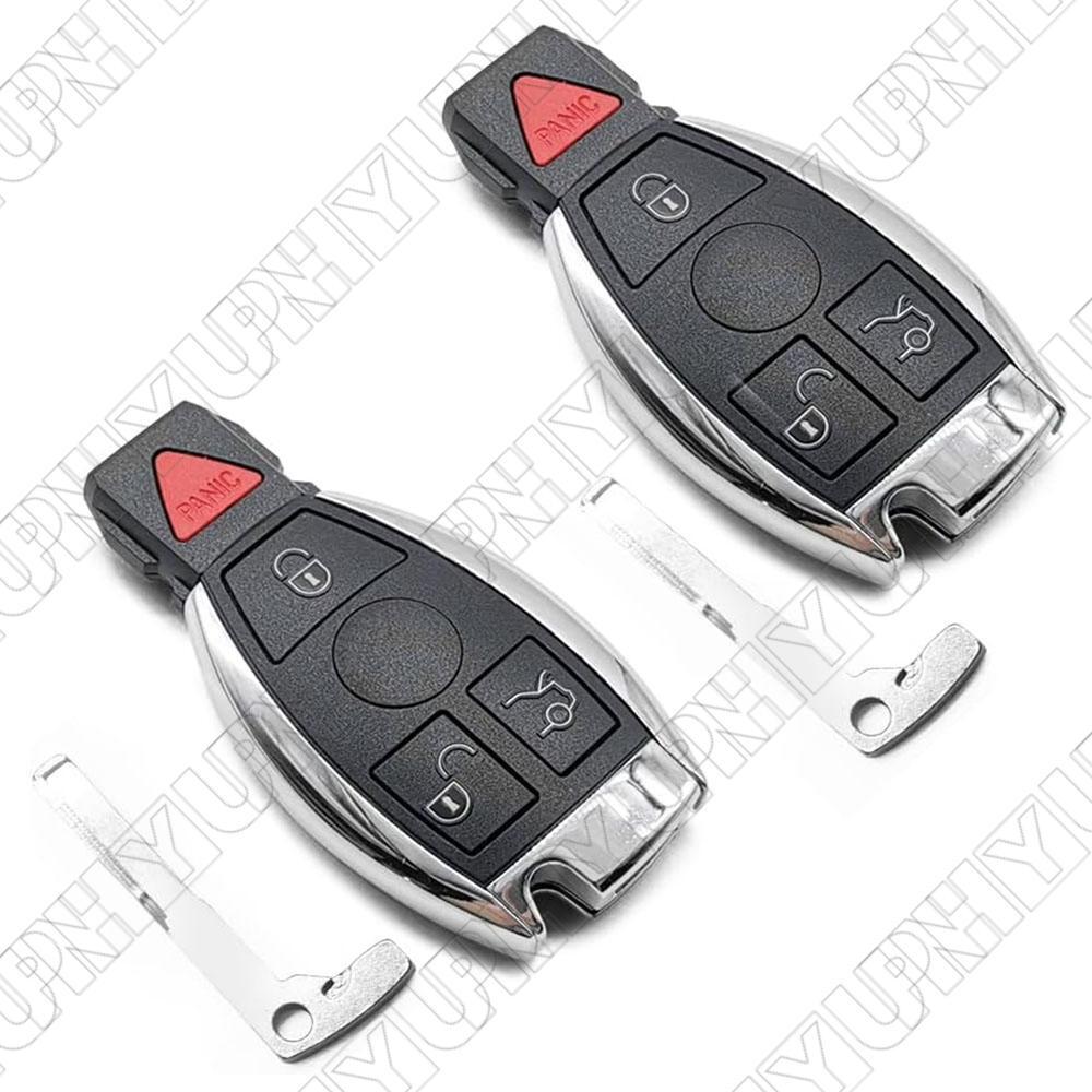 2× for Mercedes for Benz IYZ3312 for Smart Car Remote Control Key Fob (w/o programming) Q