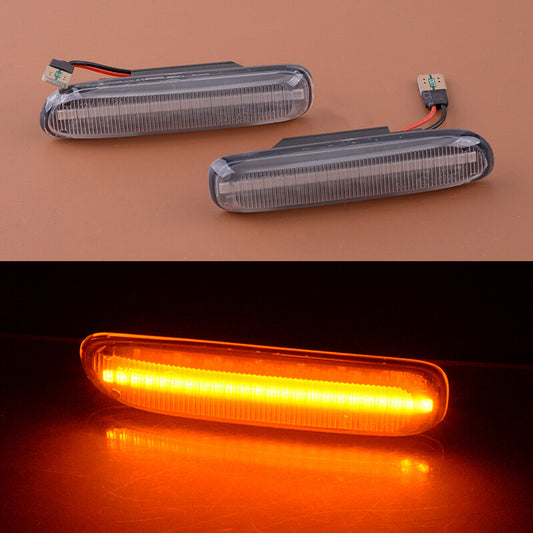 1pair LED Side Marker Light Lamp Turn Signal Static Fit for 3 E46 v