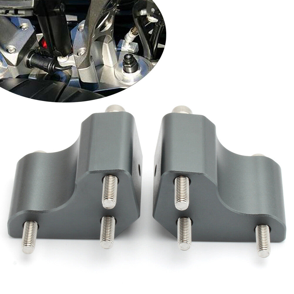 2 Handlebar Riser Spacer Kit for Kawasaki Concours 1400 ABS 1400GTR 2008-22