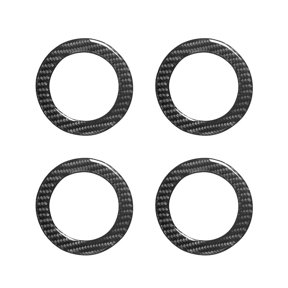 Suitable for 2016-2023 for Tacoma carbon fiber steering wheel button cover decoration new product- v