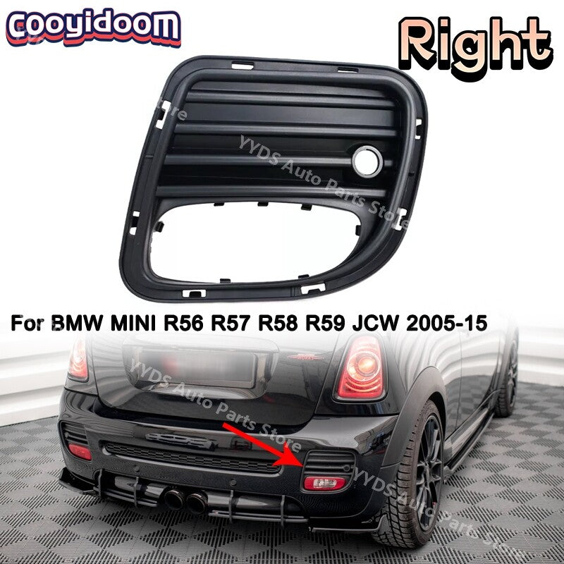 Right rear fog light frame grille for BMW for MINI R56 R57 R58 R59 JCW 2005-15