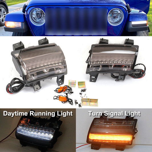 LED Sequential Fender Turn Signal Lights for Jeep for Wrangler JL Sahara 2018-2023 Q