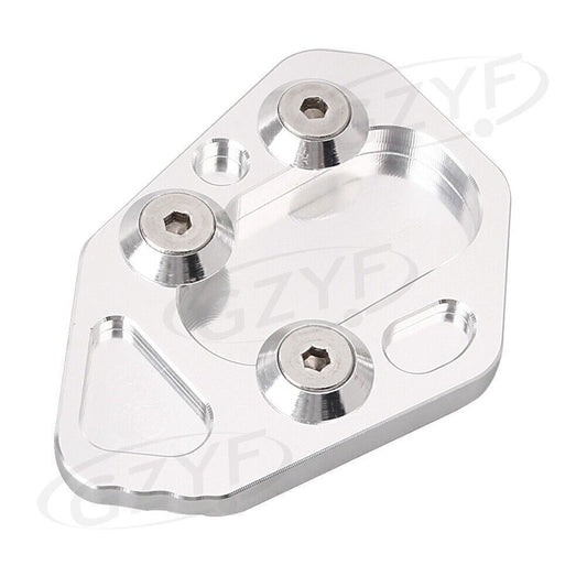 Foot Side Kickstand Pad Fit for BMW F800R 2009-2014 HP2 Sport 2008-2010 Silver Q