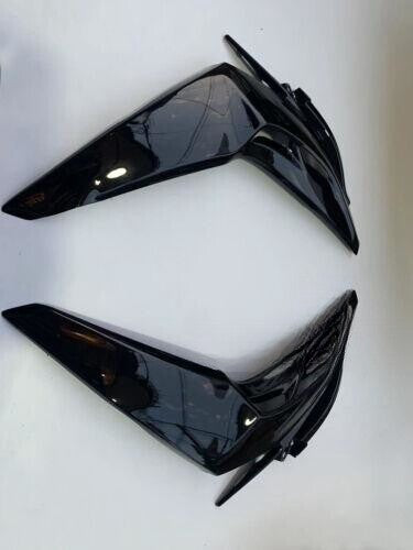 For Z1000 2014-2016 Glossy Black Front Side Radiator Shroud Cover Panel Fairing