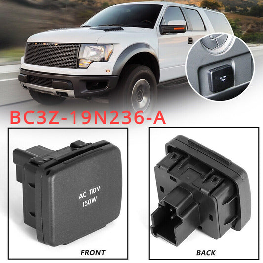 Rear Power Outlet Center Console For 2011-14 F150 BC3Z-19N236-A 110V 150W. n