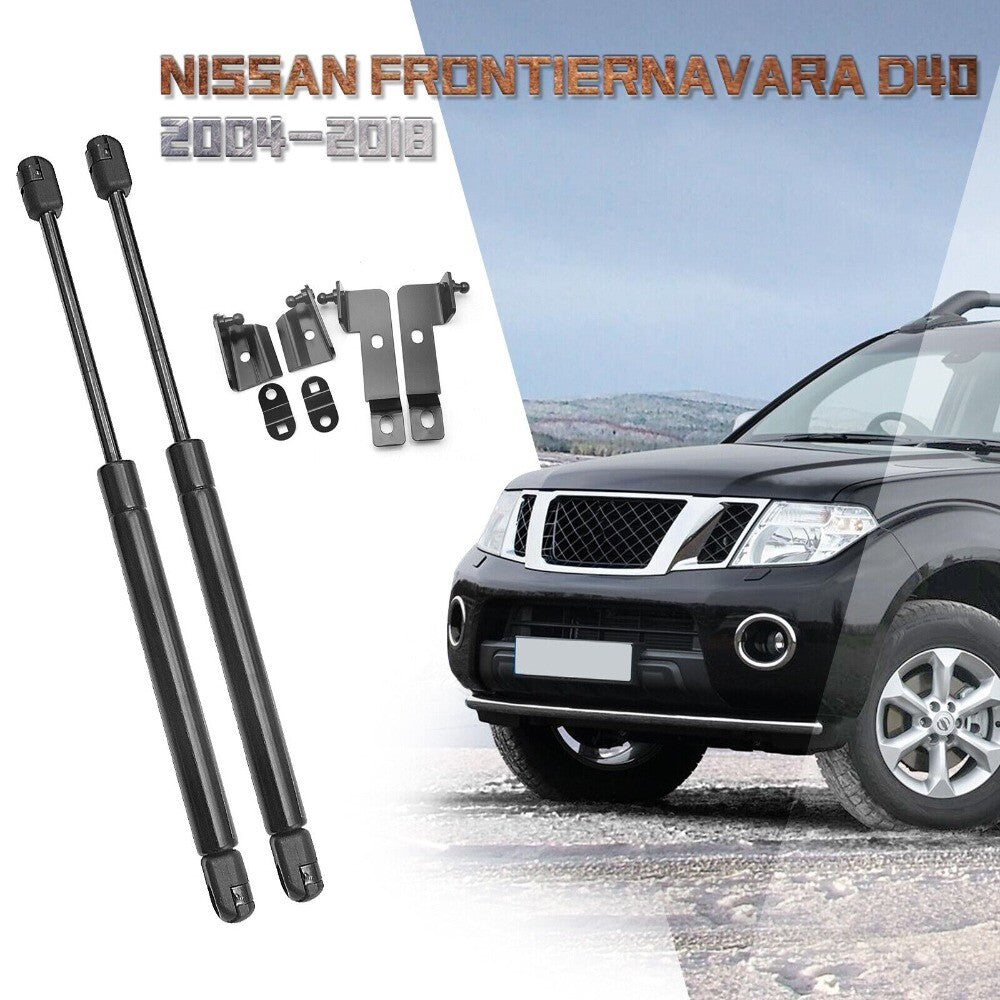 2pcs For Navara Brute 2004-2018 Front Bonnet Gas Struts Hood Lift Support n