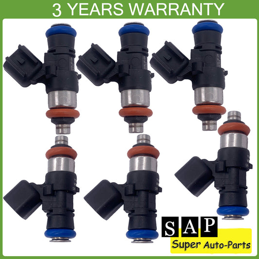6X Fuel Injector for Ford Escape Fusion for Mazda Tribute for Mercury Mariner 0280158189