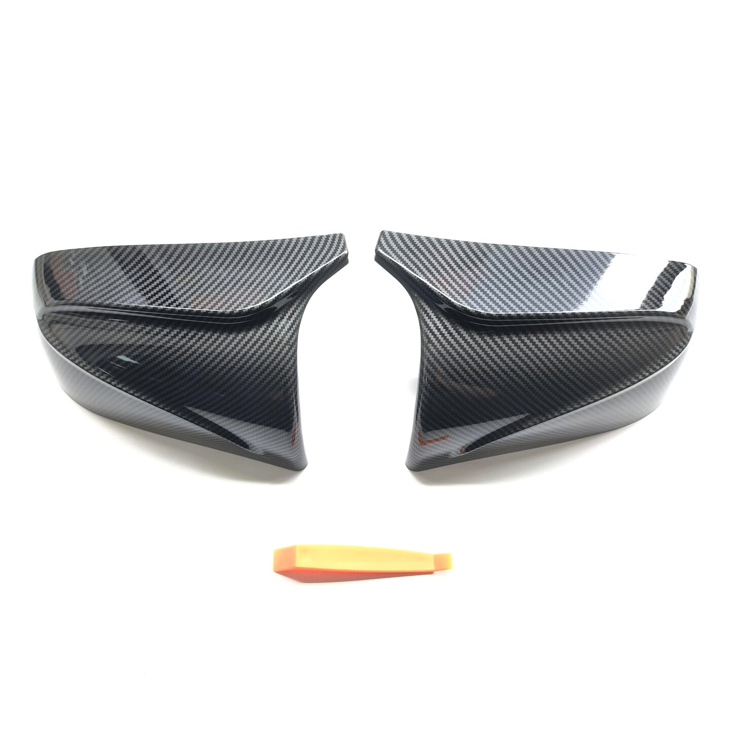 Carbon fiber style side mirror cover trim for Model 3 2017-2023 n