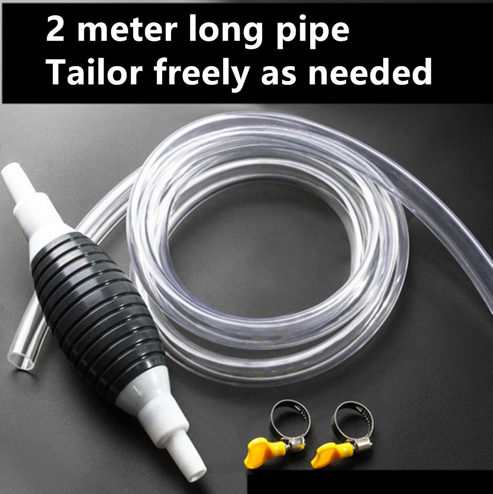 Car Oil Fuel Extractor Pump Transfer Manual Gasoline Petrol Diesel Hand Output