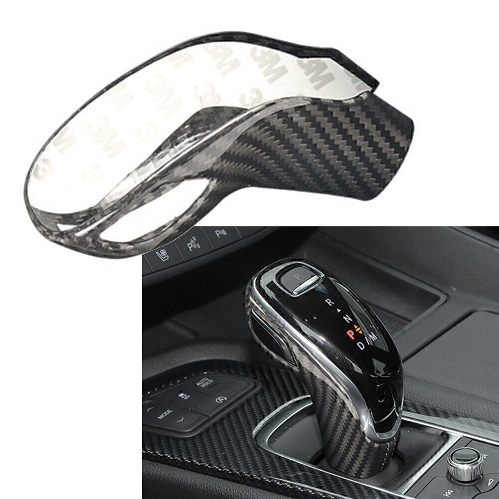1x Carbon Fiber Gear Shift Knob Cover Sticker Trim for Cadillac CT5 2020+ 2021