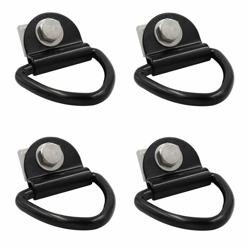 NEW 4x For Frontier Titan Tie Down Cleat Utili Track Cargo Hold Down Hook D Ring