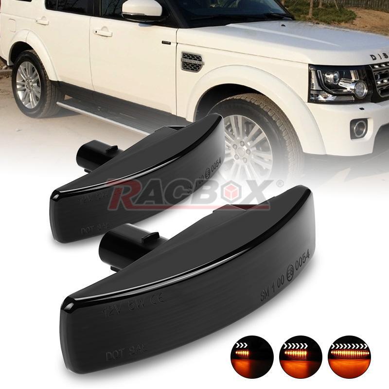 Smoke Amber LED Turn Signal Side Marker Lights For 06-13 for Range Rover Sport L320