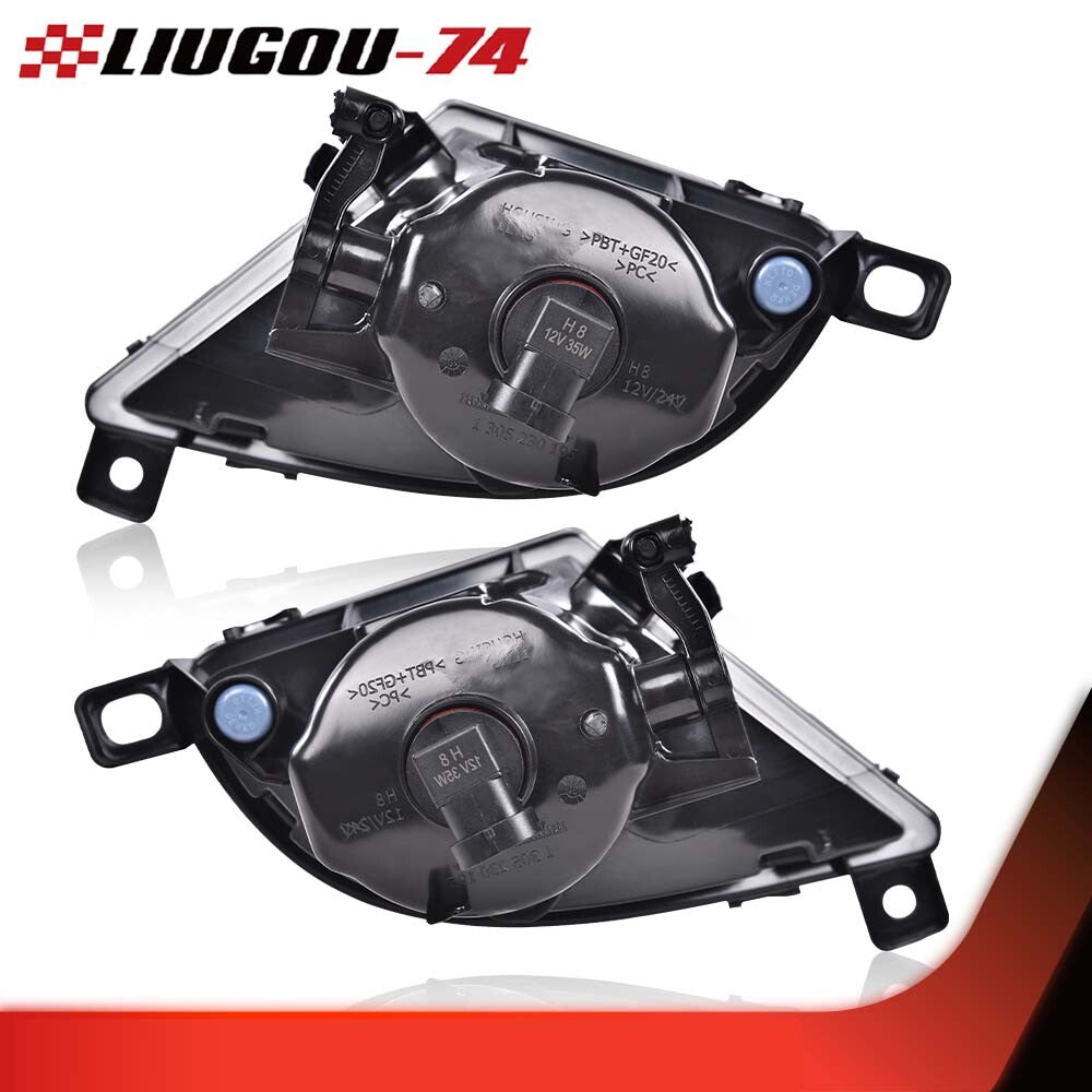 Transparent fog lights and driving lights suitable for 2008-2010 for BMW 5 Series E60 E61 with bulbs.