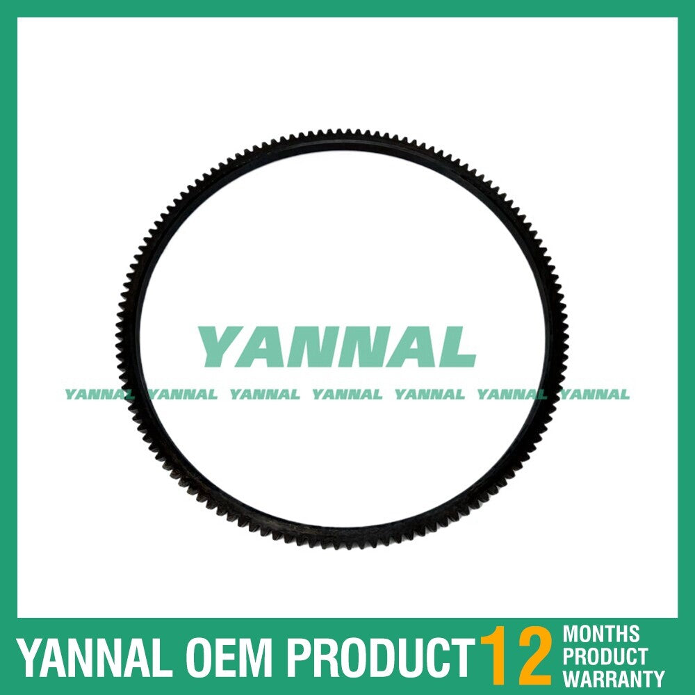 Flywheel compatible with for Isuzu 4BG1, 4BD1, and 6BD1 engine spare parts.