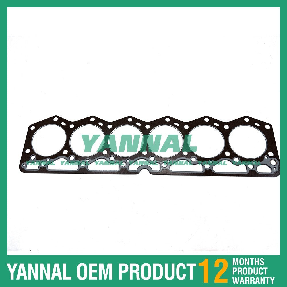 6D105 head gasket is suitable for engine spare parts.