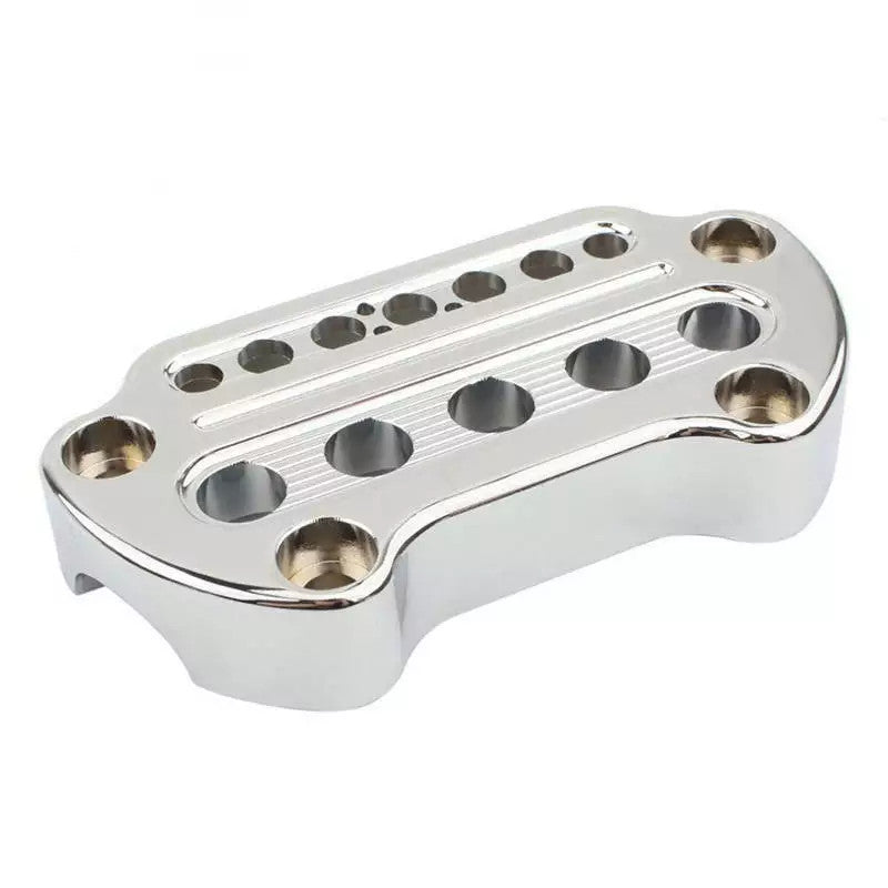 Chrome Indicator Handlebar Top Clamp for Harley Sportster XL 883 1200 Iron Dyna