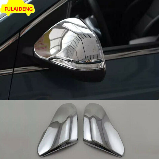2P for Hyundai Sonata 2015-2019 ABS Chrome Rearview Side Door Mirror Cover trim
