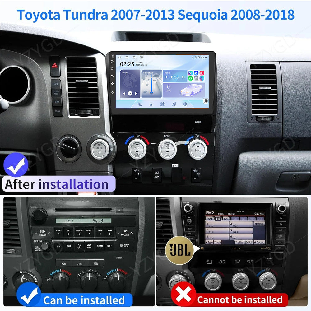 for Toyota Sequoia 2008-2018 Stereo Android Carplay Car Radio GPS Navi Screen BT