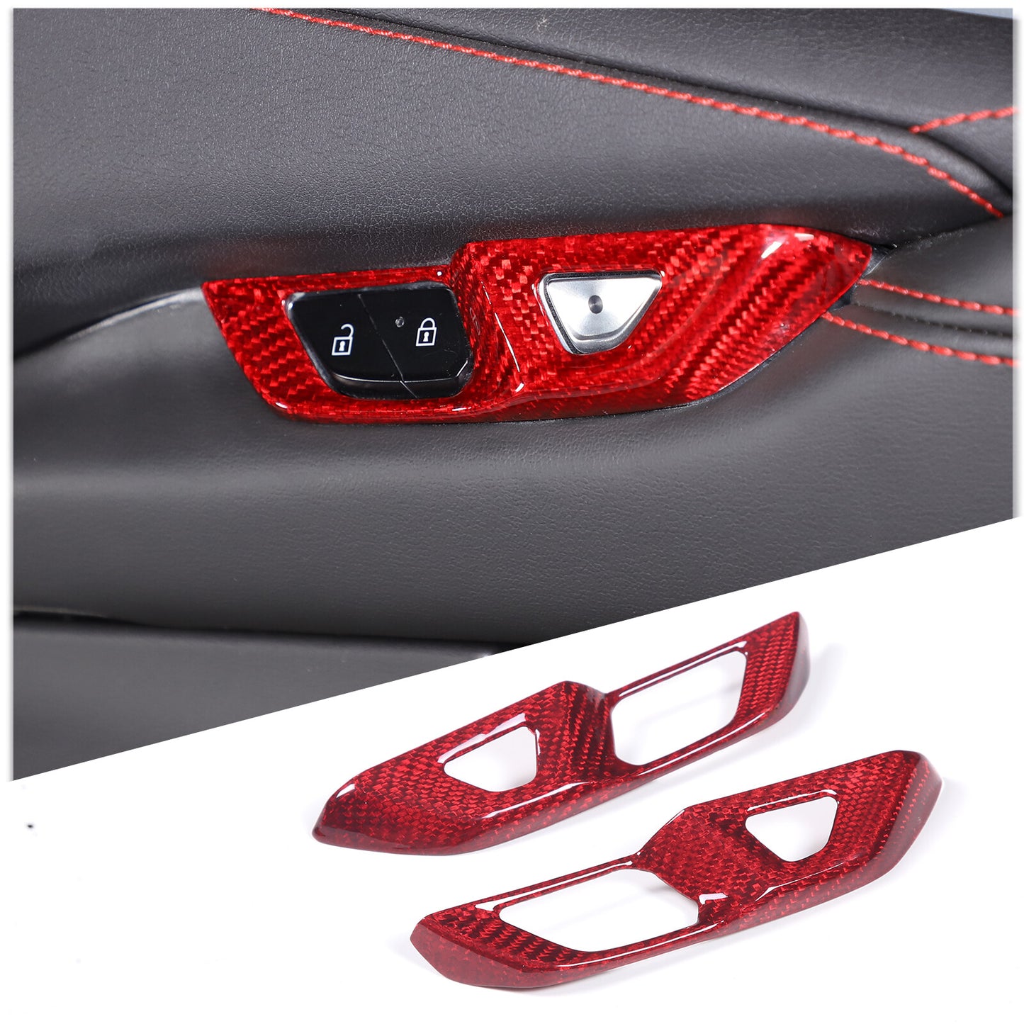 4-Piece ABS Taillight Smoke Shield Housing Cover for BMW 5 Series 2021-2022