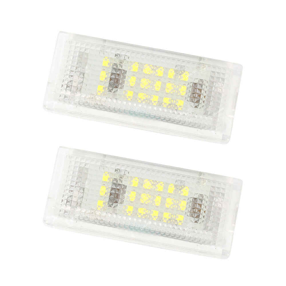 2Pcs LED License Plate Light White for BMW 3er E46 4D 1998 1999 2000 2001 02 03 Q