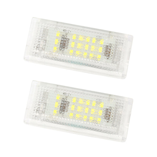 2Pcs LED License Plate Light White for BMW 3er E46 4D 1998 1999 2000 2001 02 03 Q