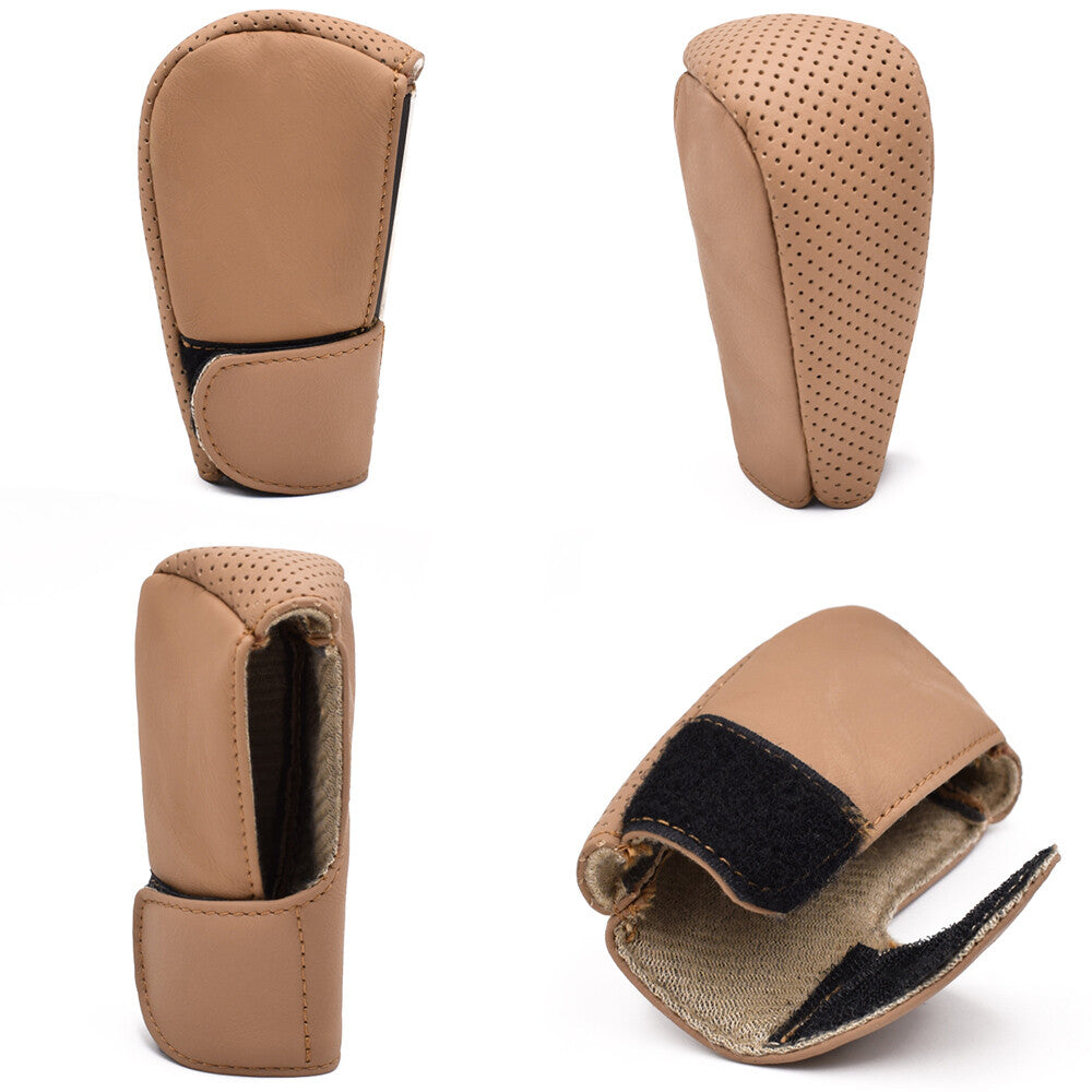 Brown universal non-slip car SUV gear shifter protector lever boot protector n
