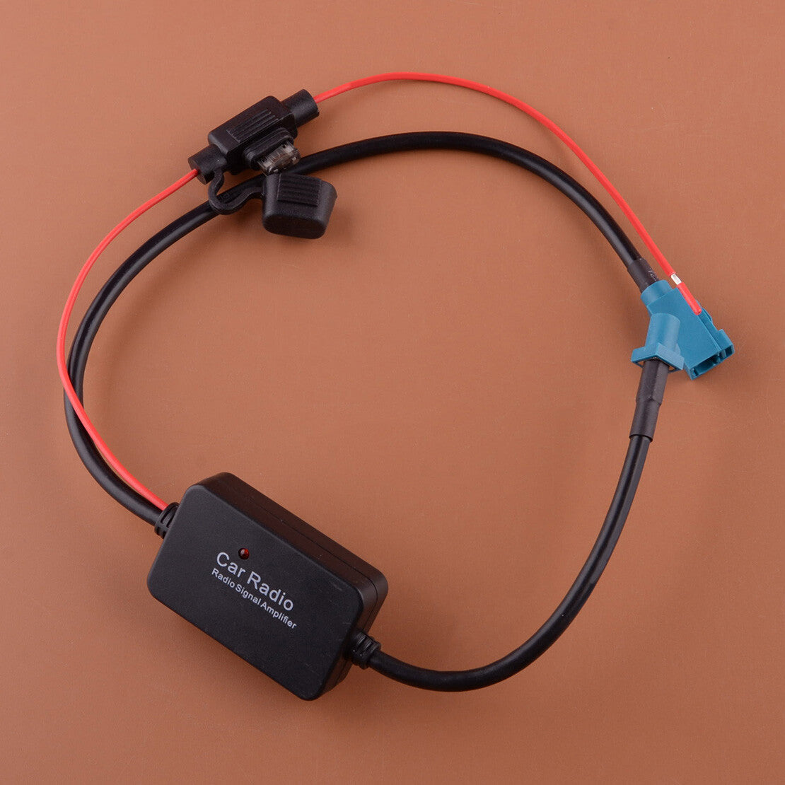 1pc Car 12V FM&AM Radio Inline Antenna Signal Amplifier Booster New Q
