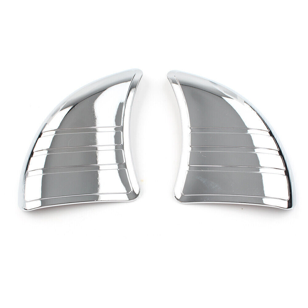 Tri-Line Inner Fairing Mirror Cover Plugs Fit for Harley Touring Glide Chrome Q