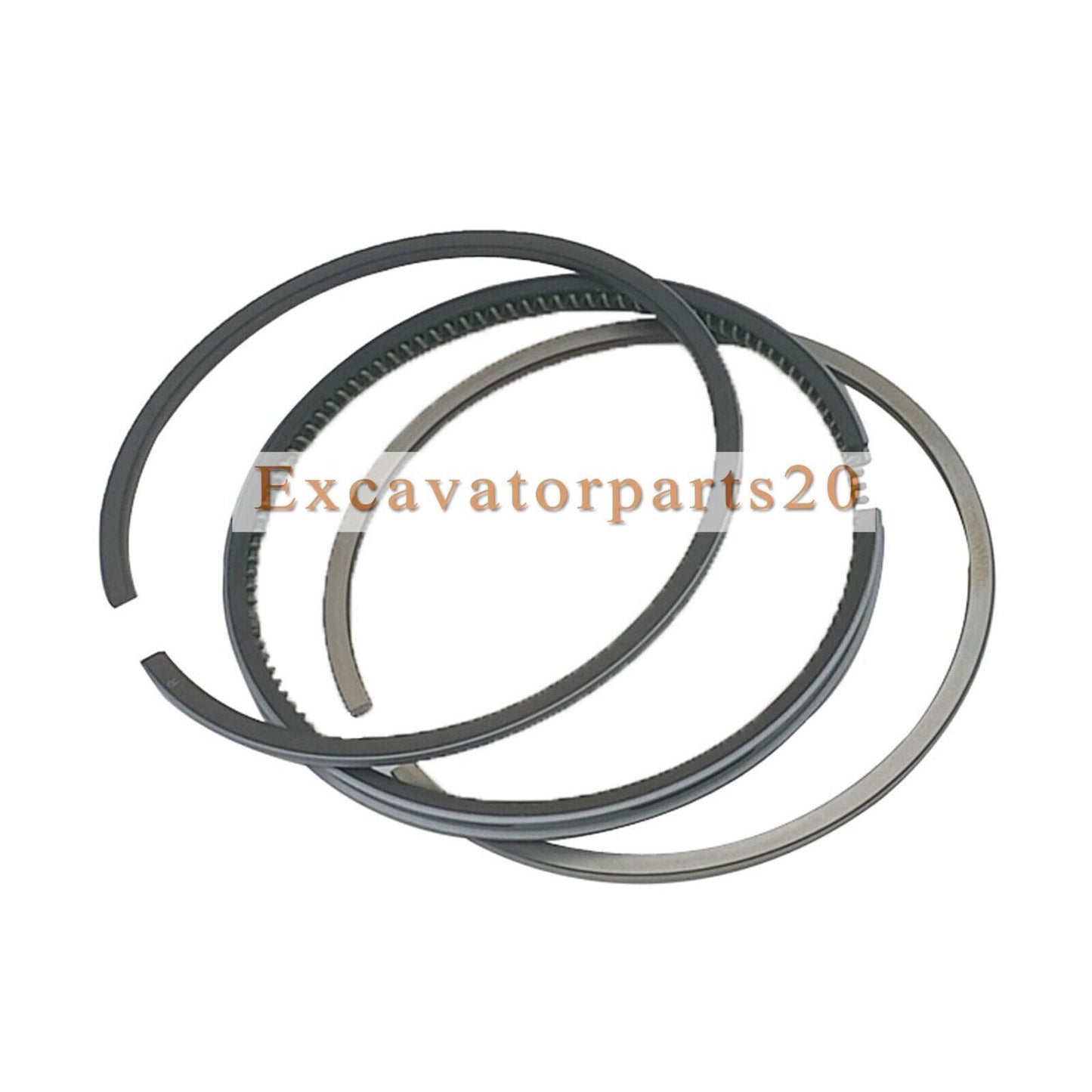 New 3-piece piston ring set suitable for 3D72 engine excavators and tractors -