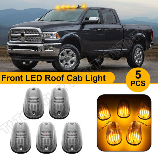 For 03-18 for Dodge for Ram 1500 2500 3500 Truck Clear LED Cab Roof Marker Running Lights - v
