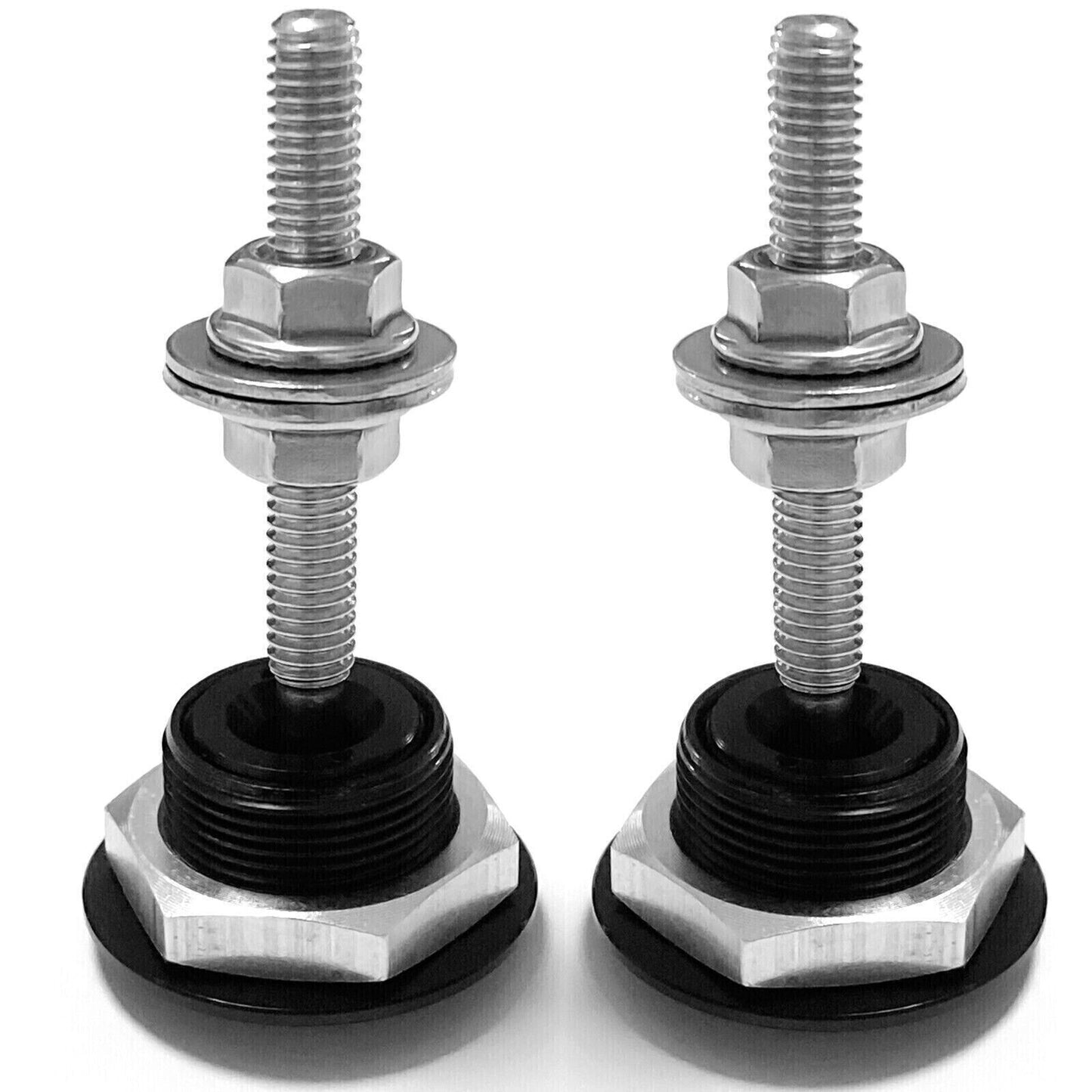 2-Button Quick Release Cap Pin Lock Clip Car Bumper Lock Kit - n