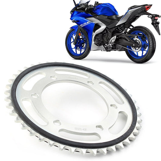 43T Rear Chain Drive Sprocket Rear Sprocket Set for Yamaha R3 2015 2016 2017 18 Q