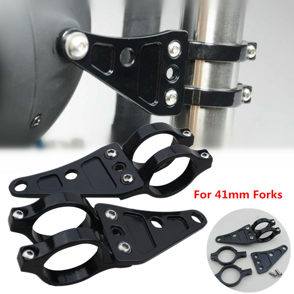 2pcs Motorcycle ATV Bicycle Front Fork Headlight Bracket Aluminum Alloy Bracket Clip 41mm n