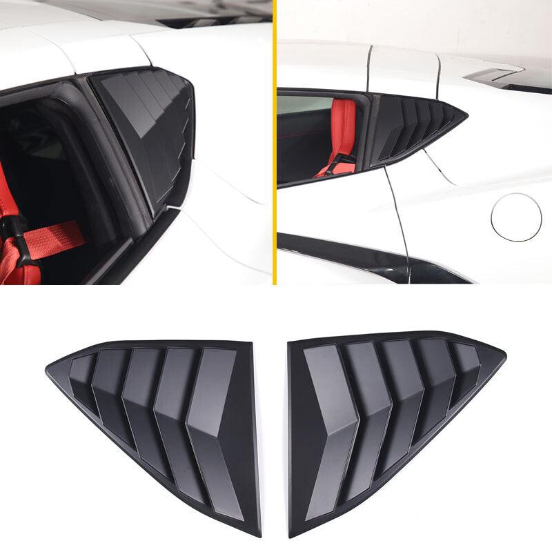 for 20-24 for Corvette C8 Coupe Gloss Black Rear Roof Camera Cover Trim Accessory- v