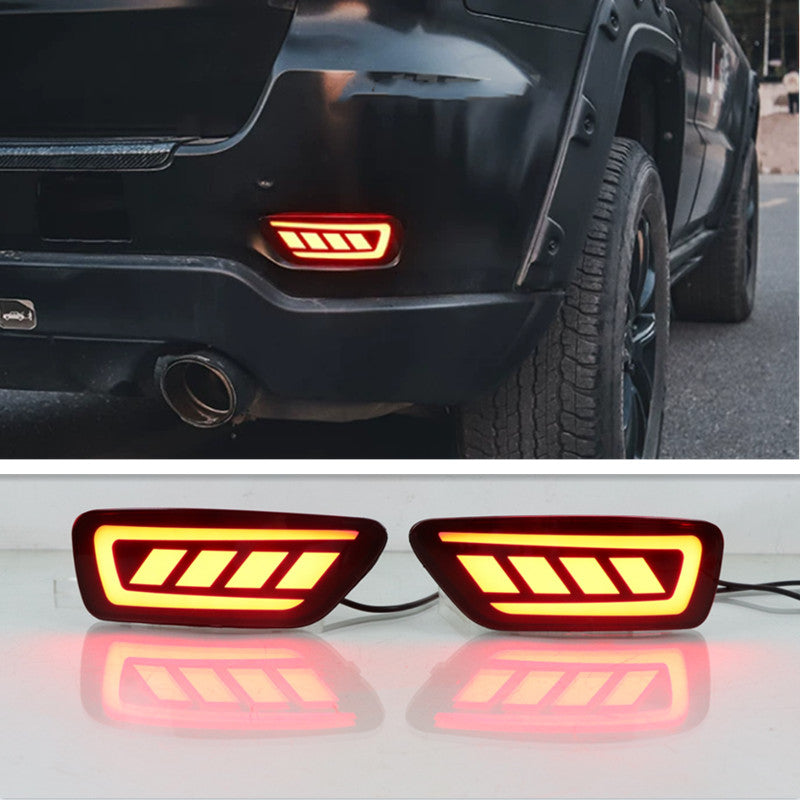 for Jeep Compass 2011-2015 LED Rear Fog Light Tail Bumper Light Sets 2pcs v