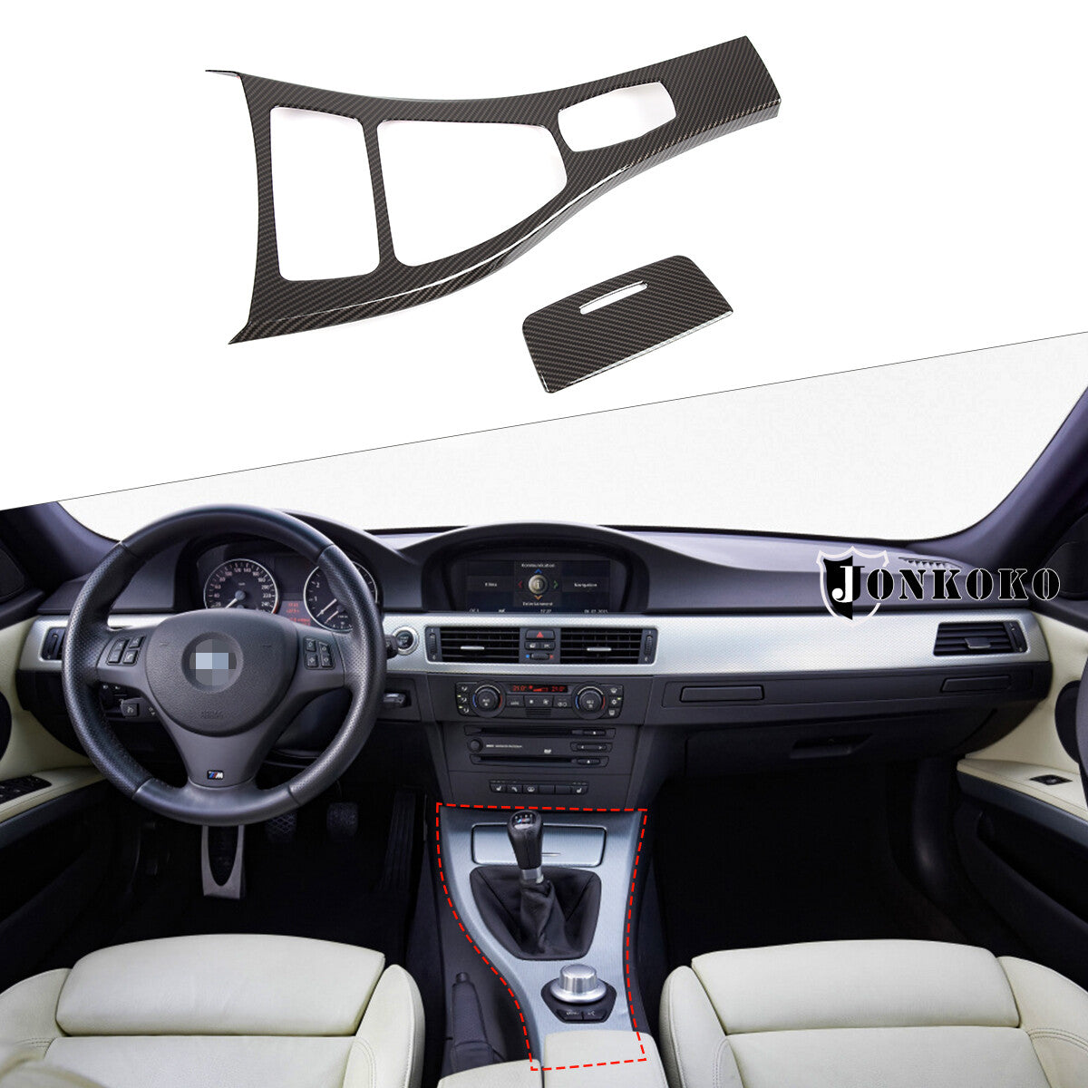 ABS Carbon Fiber Center Vent Frame Trim for 86/for Subaru BRZ 2022-2024- v