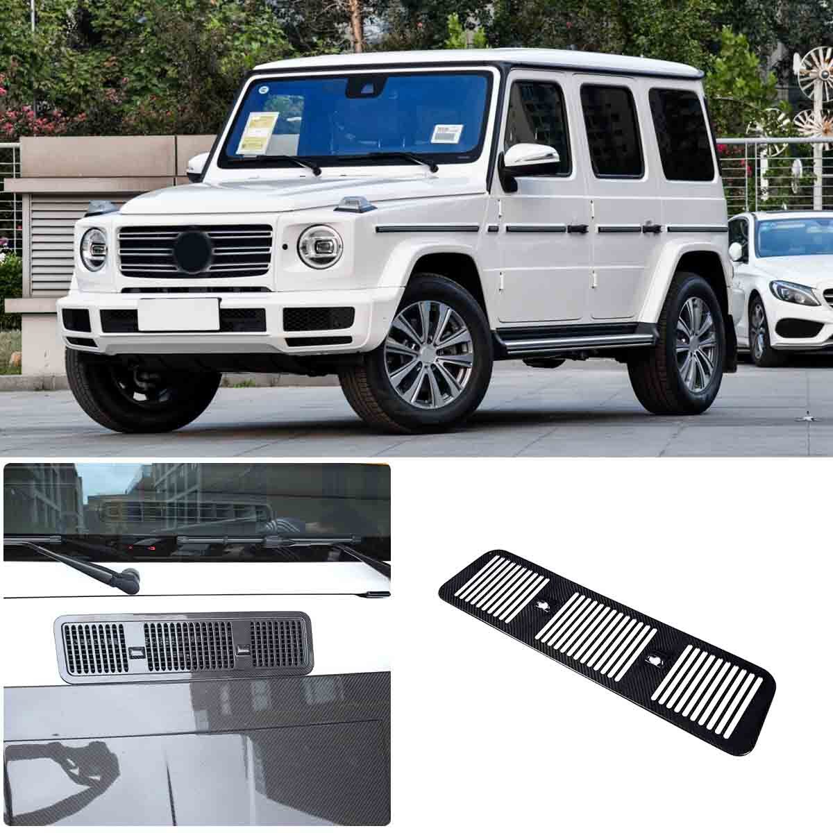 Carbon fiber front engine hood vent trim for W463 G500 G63 AMG n