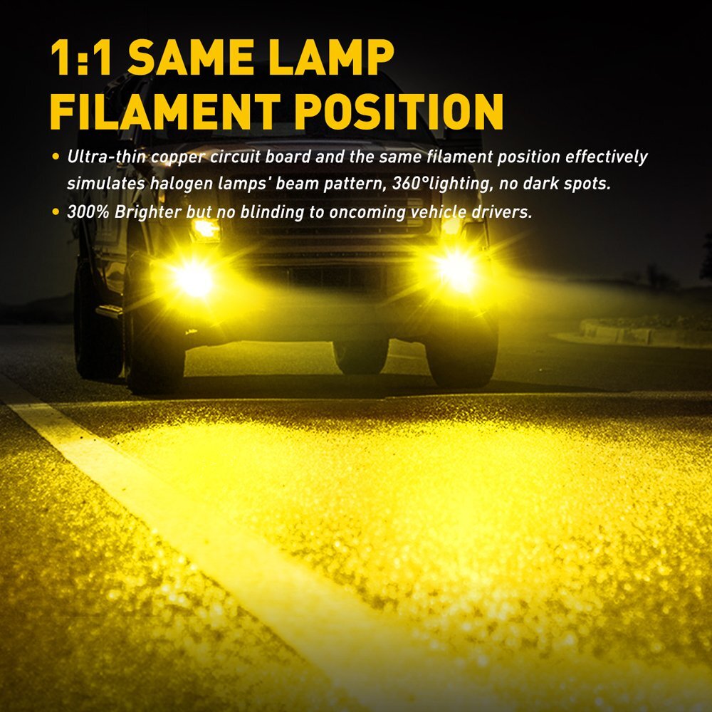 2nd generation 3000K LED 9006 HB4 60W 4000LM SMD Lumei Stone DRL- v