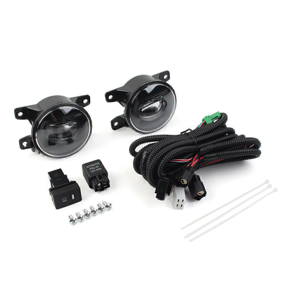 1 Pair Front LED Fog Light Lamps w/Cable Switch for Honda for Civic Sedan 2022+