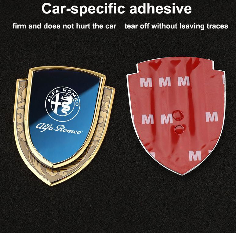 1 for Alfa Romeo Italian Flag Cover, Front Hat, Barbecue Badge Stickers 147 156- v