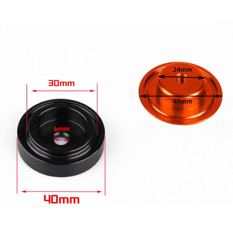 40mm Rear Wiper Block Off Delete Plug Cap Grommet for Civic Integra RSX Orange Q