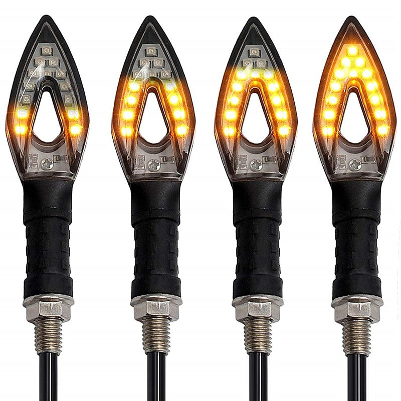 4PCS LED Turn Signal Light for Suzuki Intruder VS 700 750 1500 1400 800 Volusia Q