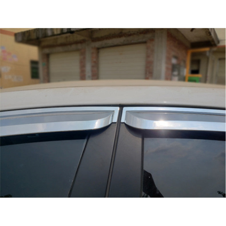 for Hyundai Sonata 2011-2014 Chrome Window Visor Vent Shades Sun Rain Guard